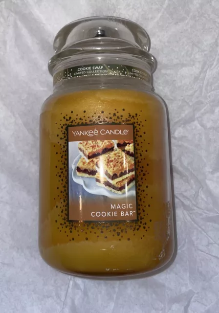 YANKEE CANDLE MAGIC COOKIE BAR 22 oz LGE JAR COOKIE SWAP COLLECTION RETIRED VHTF