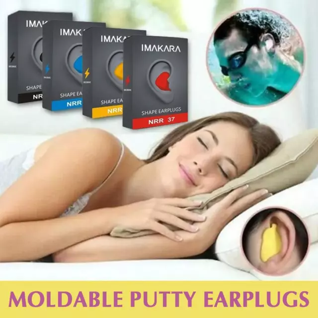 Moldable Shaped Silicone Anti-Noise Noise Reduction SleepAid Earplug s