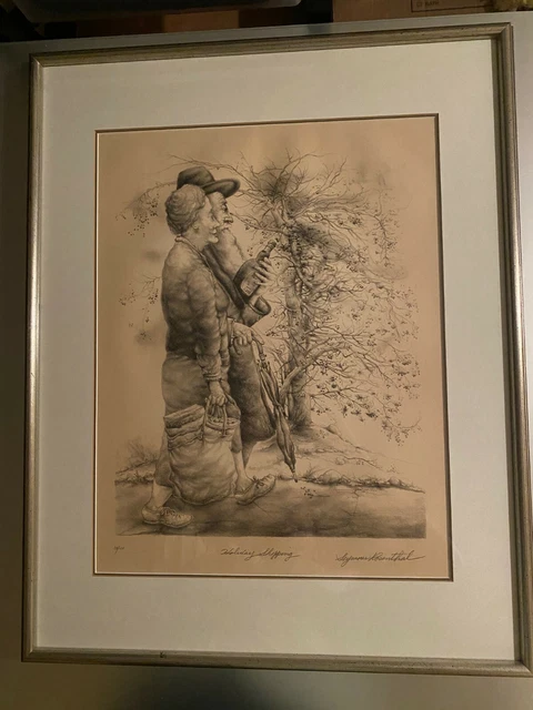 Seymour Rosenthal, Holiday Shopping, Lithograph, signed and numbered Seymour Rosenthal, Holiday Shopping, Lithograph, signed and numbered