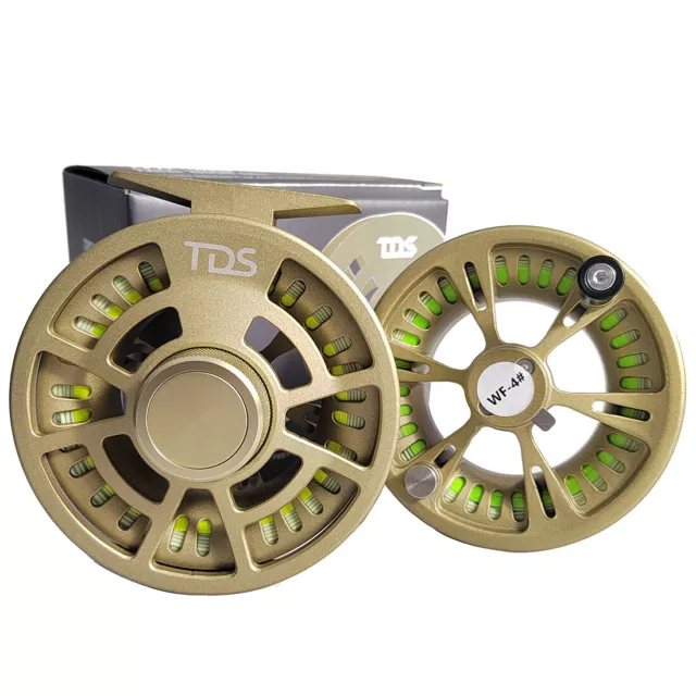 FJORD Fly Reel 7/8WT 2 Spool WF4#/5# CNC-Machin​ed Fly Fishing Reel Large Arbor