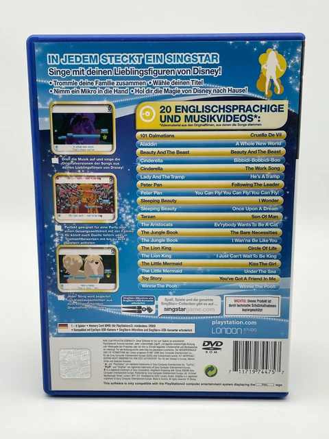 SINGSTAR SINGALONG WITH Disney englisch Sony PlayStation 2, 2008 PS2