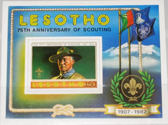 LESOTHO 1982 Block 13 S/S 362 Boy Scouts Baden Powell Pfadfinder Scouting Year**