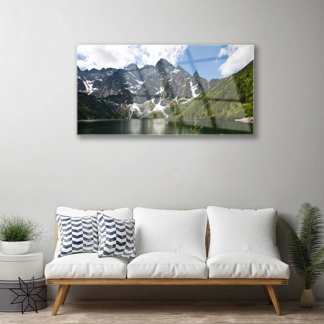 Image sur verre acrylique Tableau Impression 100x50 Paysage Soleil Nuages Désert