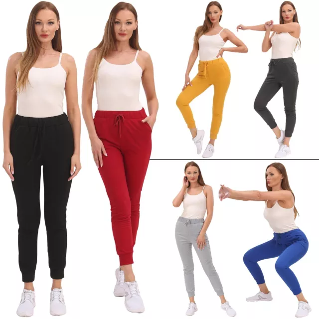 Ladies Womens Jog Pants Yoga Casual Gym Joggers Jogging Bottoms Running Trousers
