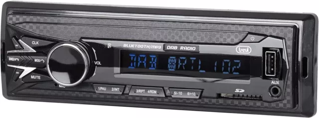 Trevi SCD 5751 DAB Autoradio DAB+ FM 160W, Bluetooth, USB, SD, AUX-IN, DAB-Ant. 3