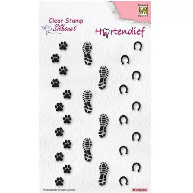 Stempel Steps + footprints Fußspuren Spuren Clear Stamps Silikon Craftemotions