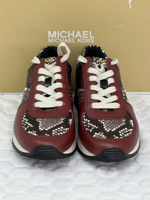 Allie snakeskin sales and suede trainer