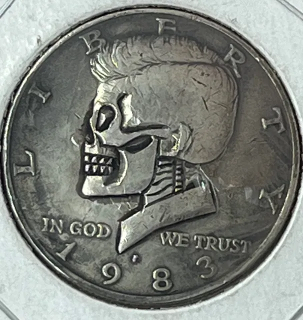 1983 P Hobo Skull Kennedy Half Dollar 14