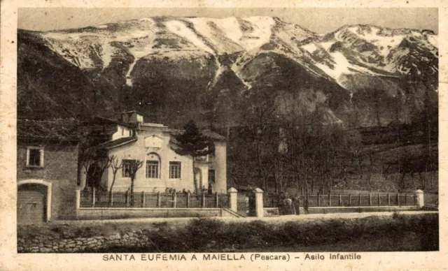 Santa Eufemia a Maiella  formato piccolo viaggiata 1951 Pescara