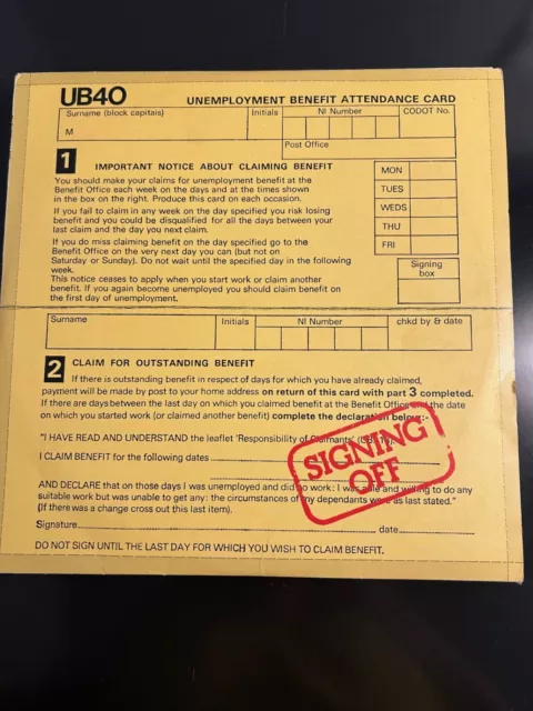 UB40 - Signing Off, LP,  (Vinyl)