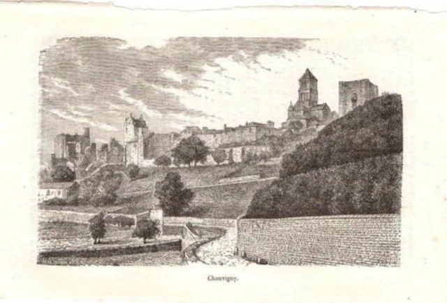 19th CHAUVIGNY WOODCUT