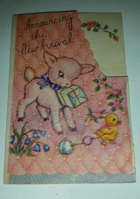 Vintage Baby Announcement Cards 26 Announcing The New Arrival by Bapco
