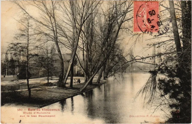 CPA Vincennes Etude d'Automne sur le Lac Daumesnil (1347269)