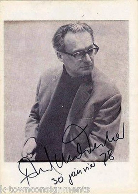 Franz-Paul Decker Canadian-German Conductor Vintage Autograph Signed Photo Print