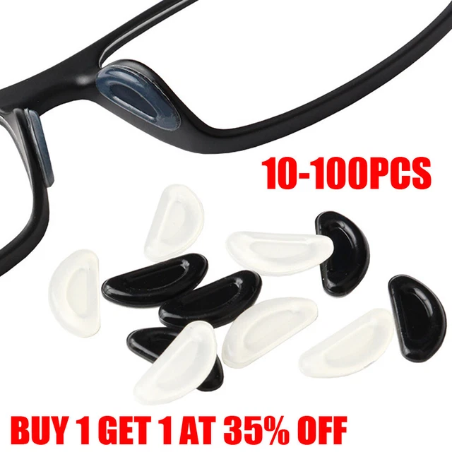 100X ADHESIVE NOSE pads for Eyeglass AntiSlip Silicone Glasses