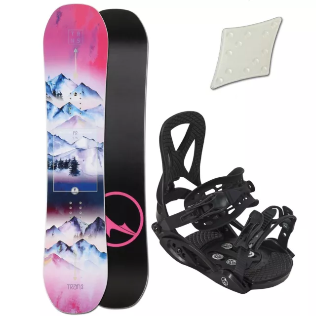 Trans Fr Kinder Snowboard Set - 120 Cm + Junior Bindung Gr. S +++ Pad