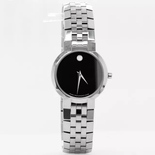 Movado Museum Black Dial Stainless Steel 25mm Ladies Watch Ref. 84 A1 1845