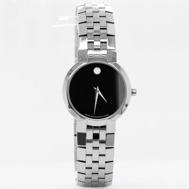 Orologio Donna Movado Museum Quadrante Nero Acciaio Inox 25mm Ref. 84 A1 1845