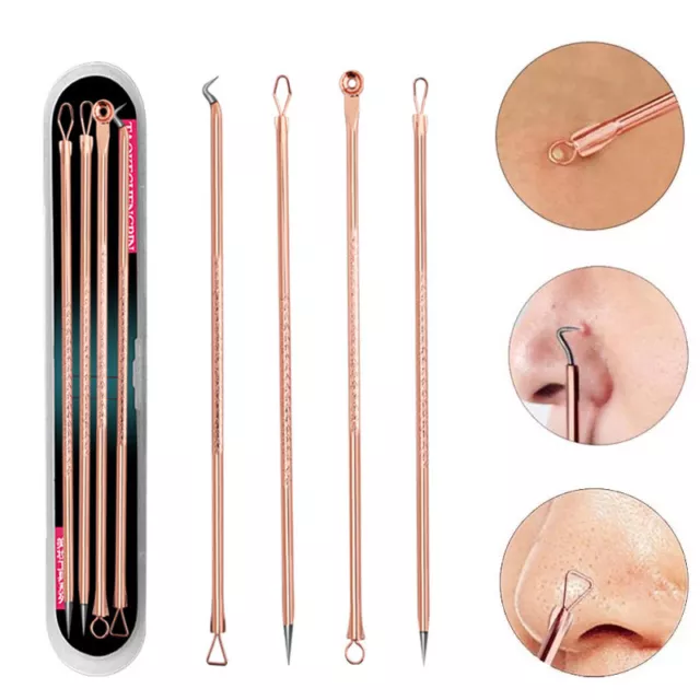 Acné Aiguille Blackhead Remover Kit Pimple Blemish Comedon Extractor Tool 》