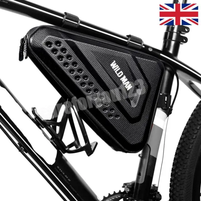 New WILD MAN MTB Mobile Phone Case Bike Bag Frame Front Top Tube Triangle Pouch