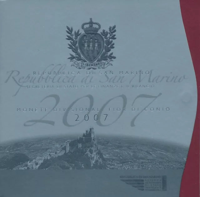 San Marino - Offizieller KMS 2007 8,88 inkl. 5 Euro Silbermünze