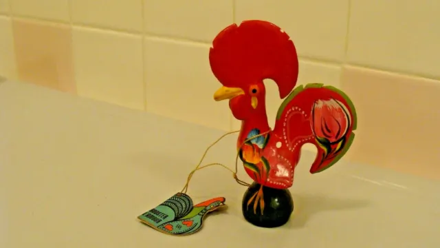 Hand Made Ceramic Rooster Figurine "CHARM of LOVE" made in Portugal