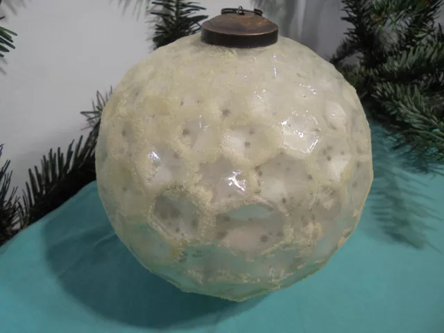 Alte Biedermeier Christbaumkugel , Schneekugel D=15 Cm