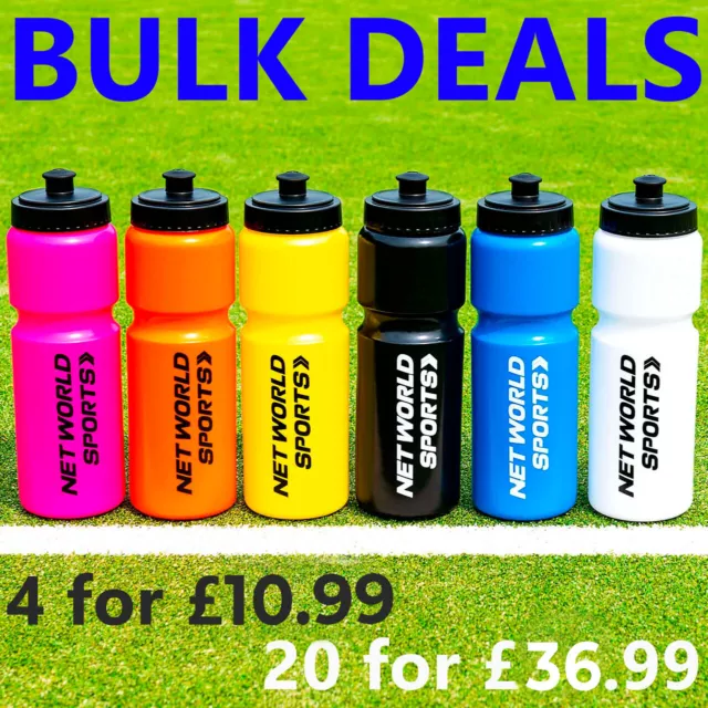 Sports Water Bottles [750ml] - 10x COLOURS - Cycling Bottle/Sports Bottles