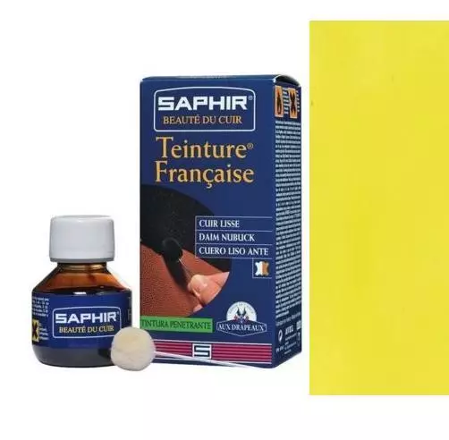 Teinture Francaise  Base Jaune 95 Cuir Lisse Daim Nubuck Saphir Avel