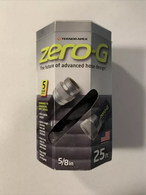 New Zero-G Teknor Apex 5/8-in x 25-ft Premium-Duty Kink Free Woven Gray Hose