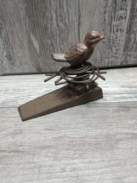 Bird Door stop stay  Home Decor Cast Iron,