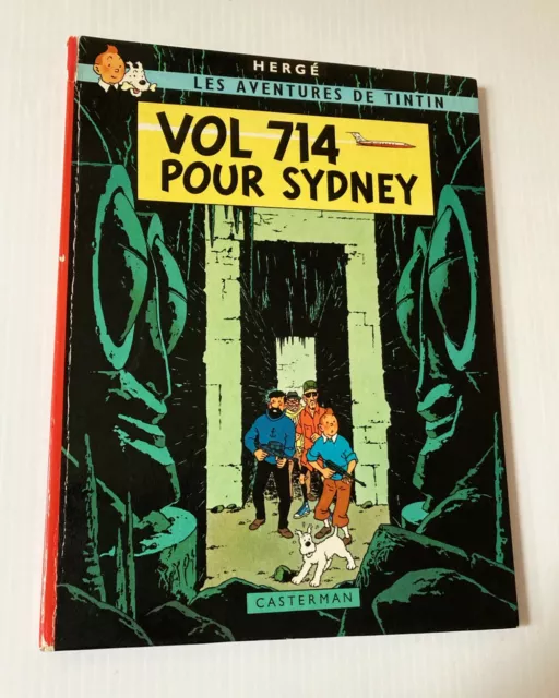 Tintin VOL 714 POUR SYDNEY EO 1er tirage B37 1968 Hergé Casterman