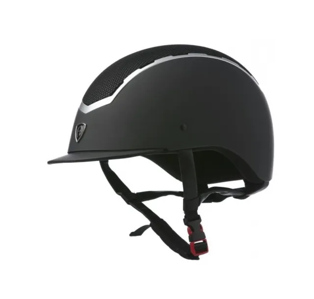 Reithelm Reitkappe Reiterhelm INSERT MESH EquiTheme schwarz titan/silber