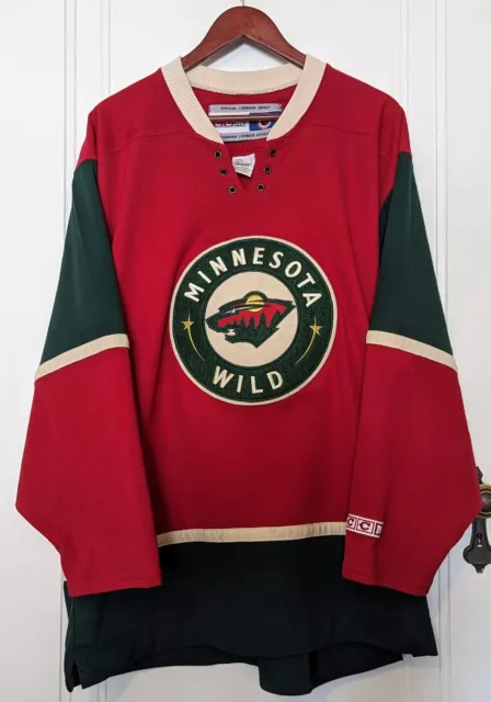 CCM Minnesota Wild NHL Hockey Jersey Green Mens Sz M Mondale 06