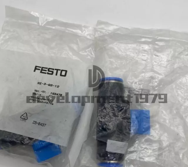 1PCS New FESTO HE-3-QS-12 153478 globe valve