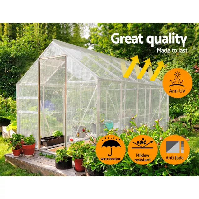 Greenhouse Clear Tarp, Translucent Fiber Reinforced Tarp 16 Mil (Choose Size) 3