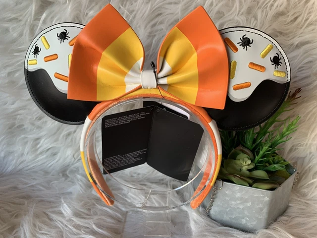Loungefly Disney Minnie Mouse Candy Corn Cupcake Glow Ear Headband Halloween