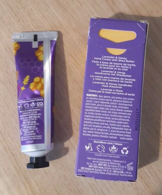 BURT'S BEES LAVENDER and Honey Hand Cream 28g *NEW IN BOX* £0.99