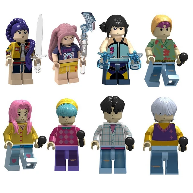 KPOP DEMON HUNTERS Building Blocks Toys Huntrix Lego Mini Figures Rumi ...