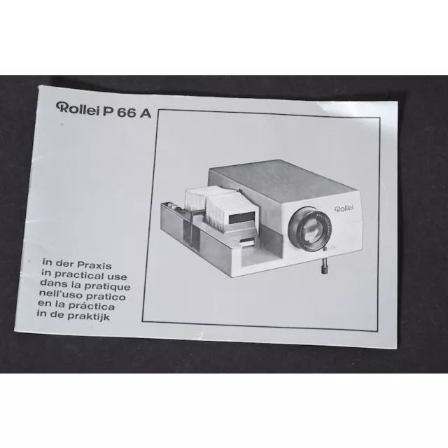 Rollei P 66A En El Práctica Manual/Manual de Uso / Instrucciones