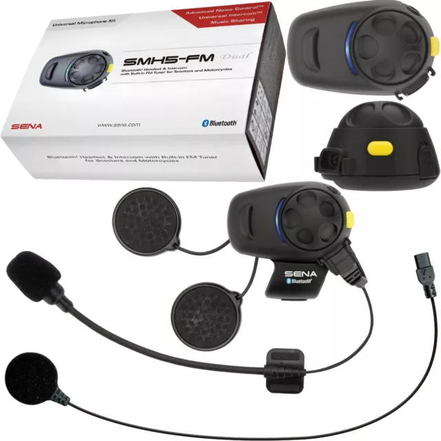 Sena Headset SMH5-FM Bluetooth Motorrad Kommunikation Radio Universal-Intercom
