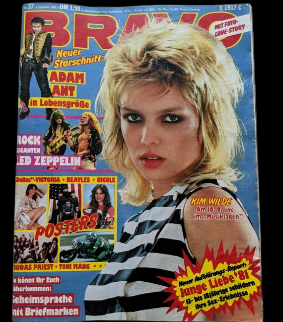 BRAVO Nr. 37 vom 3. September 1981 Judas Priest Toni Mang Nicole Poster