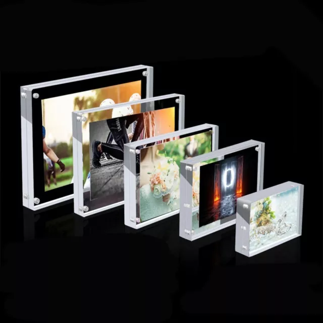 Cadre photo magnétique acrylique transparent pour afficher des affiches durable