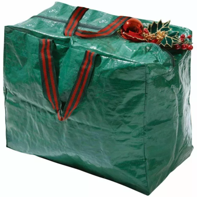 Christmas Xmas Decorations Ornaments Storage Bag Tree Lights Zip Up Sack Strong