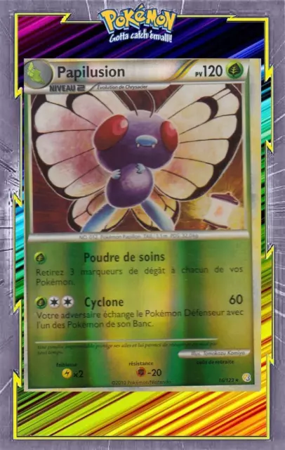 Papilusion Reverse-HS01:HeartGold SoulSilver-16/123-Carte Pokemon Français