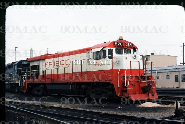 FRISCO-SLSF GE B30-7 #870 Memphis (TN). Original Slide 1978.