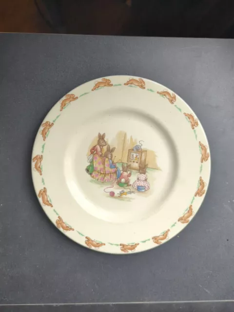 Vintage Royal Doulton Bunnykin Plate