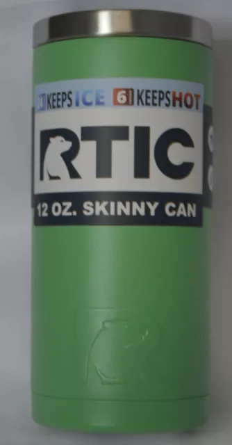 RTIC 12oz Skinny Can Cooler Stainless Steel Vacuum Insulated in Mint Green