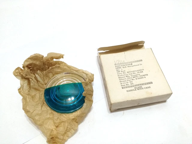 NEW Rare Grimes Mfg. Co. Clear & Blue Lens Aircraft Navigational Light B-9999-4