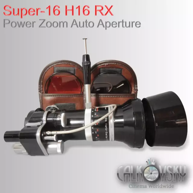Super-16 Bolex H16 Rx Kern Vario Switar Mc Zoom Lens 16-100Mm B-Mount + Filters